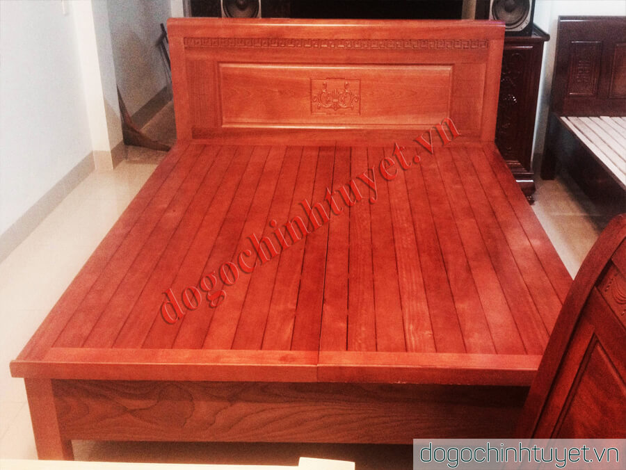 Đồ gỗ Thái Bình giường gỗ xoan đào